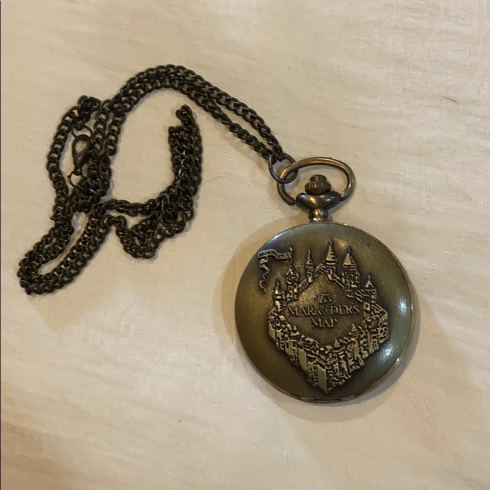 “The Marauders Map” Harry Potter pocket watch
